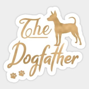 Pinscher Dogfather Sticker